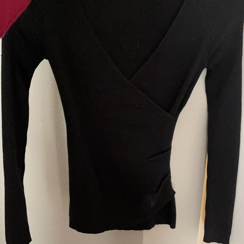 Black sweater with side design